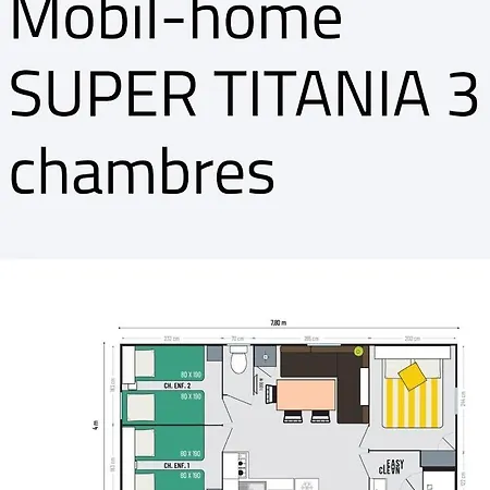 Mobil Happiness33 Dans 5 Etoiles Acces Direct Montalivet 旺代蒙塔利韦